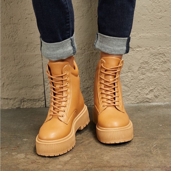 East Lion Corp Platform Combat Boots - Picture 2 of 7